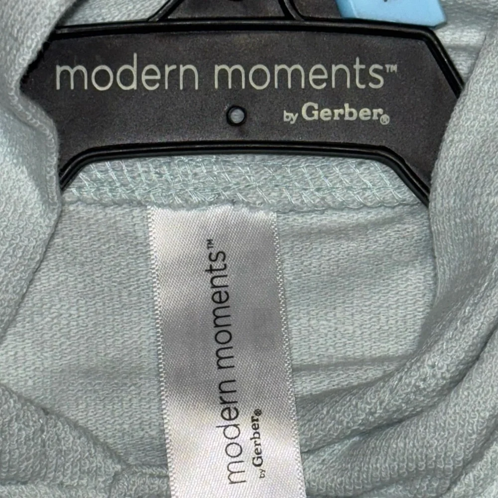 NEW! NWT Baby Boy Modern Moments Mint Green Hooded Romper Surfing Design 0-3 3-6